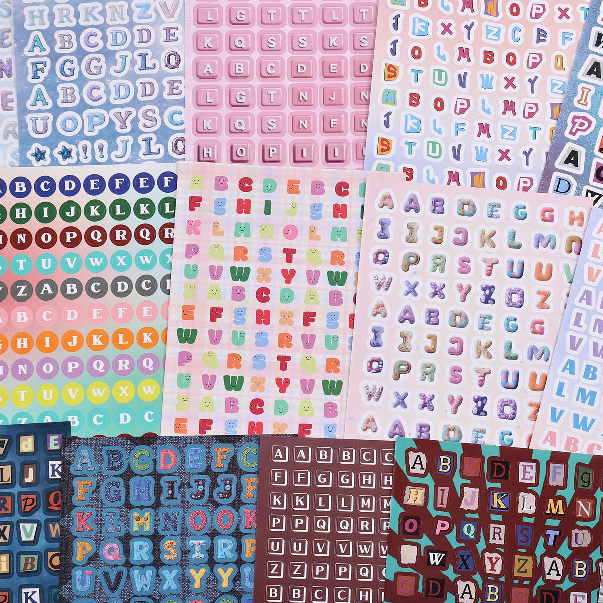 2000 Letter Sticker Book