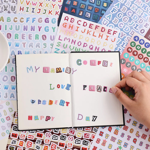2000 Letter Sticker Book