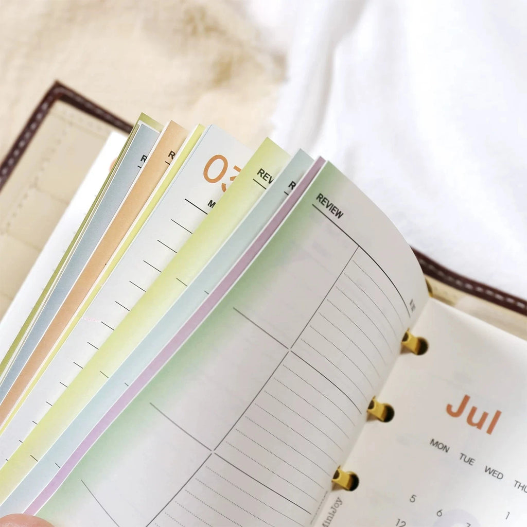 2027 Split Monthly Calendar - 24 Sheets