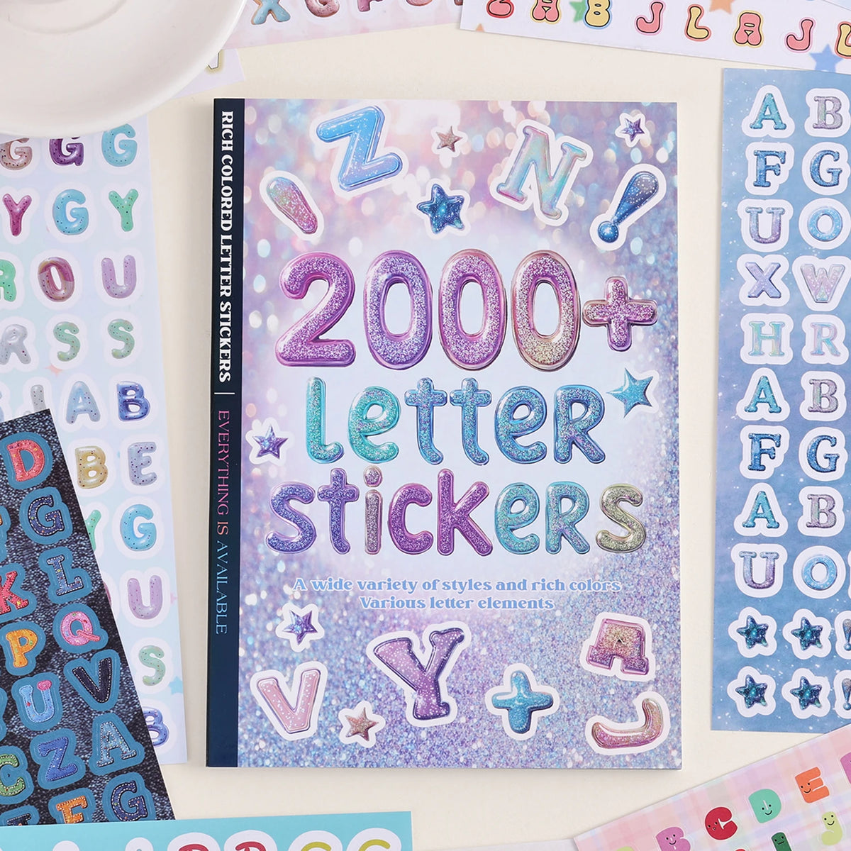 2000 Letter Sticker Book